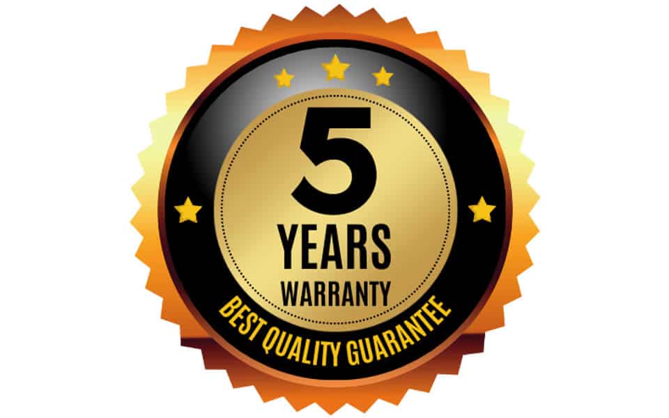 5-Year Warranty